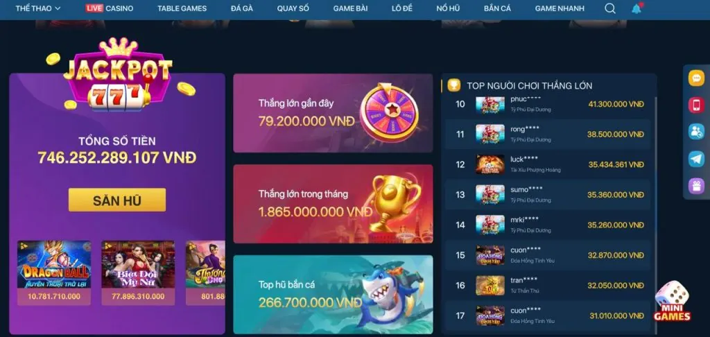 Biểu đồ các cấp độ VIP tại pbv88